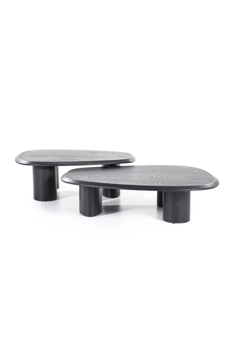 Mesa de Centro de Chapa de Roble Negra 106x88 cm | Oroa Home Walter | Oroa.es