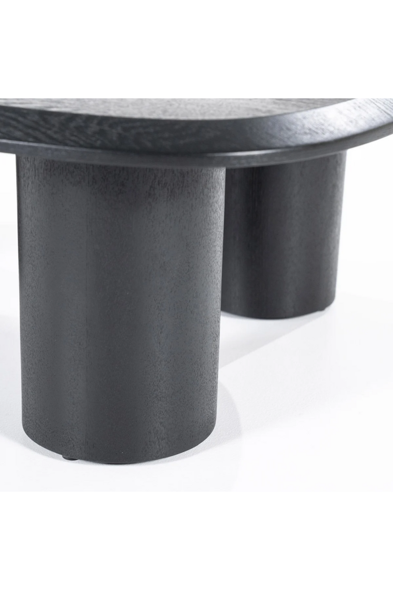 Mesa de Centro de Chapa de Roble Negra 106x88 cm | Oroa Home Walter | Oroa.es