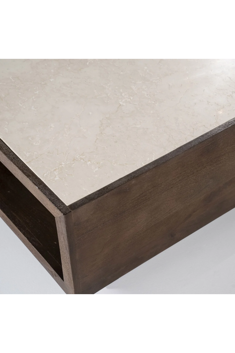 Mesa de Centro de Mármol y Madera | Oroa Home Hazel | Oroa.es