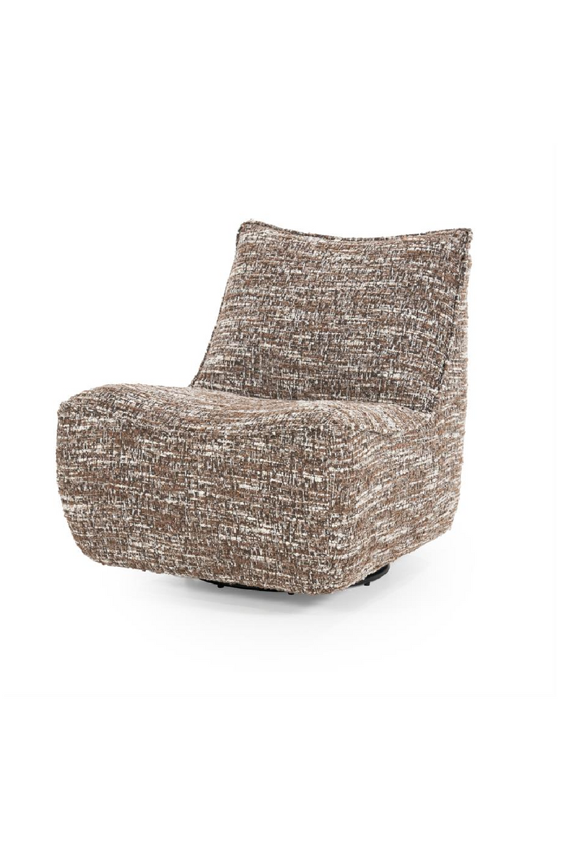 Sillón Giratorio de Tejido Marrón Barkley | OROA Home Loys | Oroa.es