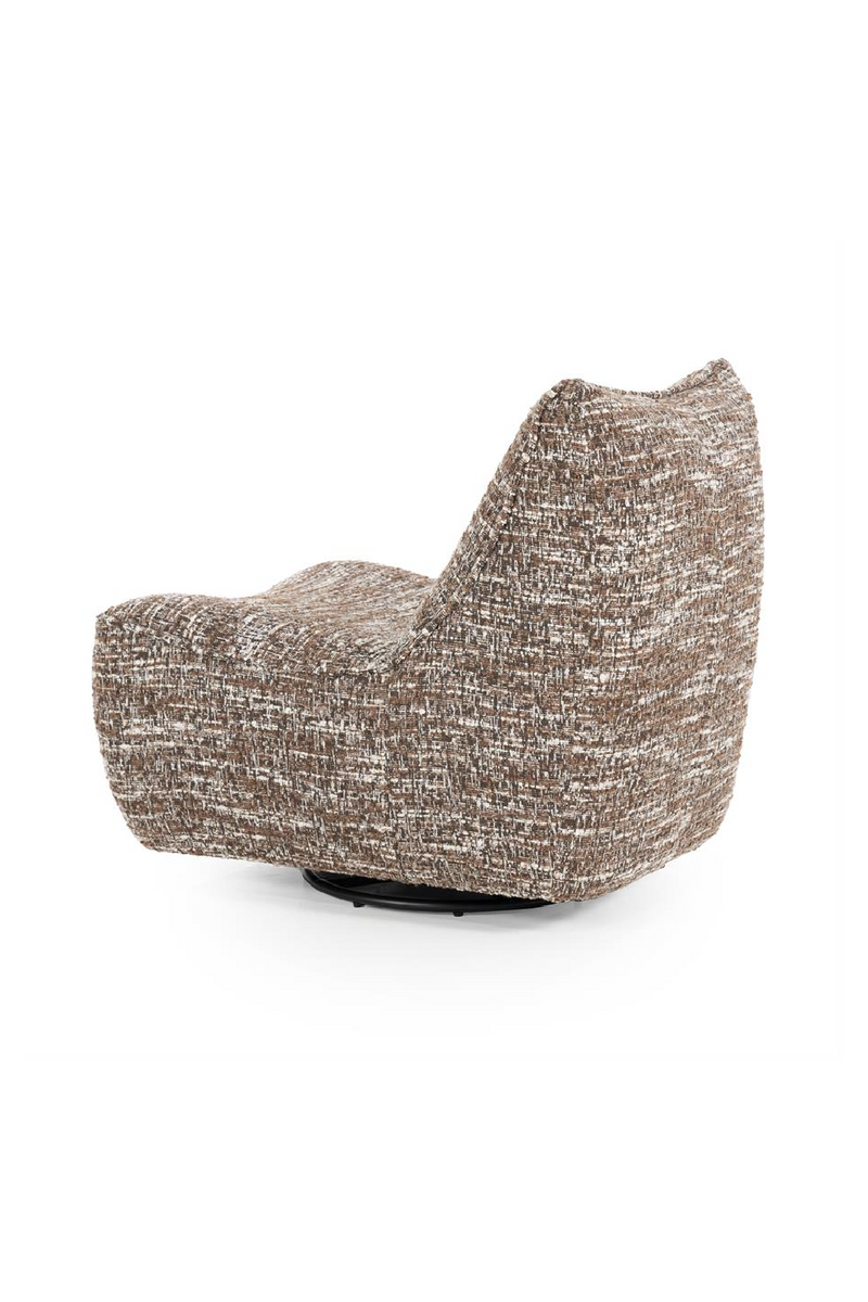 Sillón Giratorio de Tejido Marrón Barkley | OROA Home Loys | Oroa.es