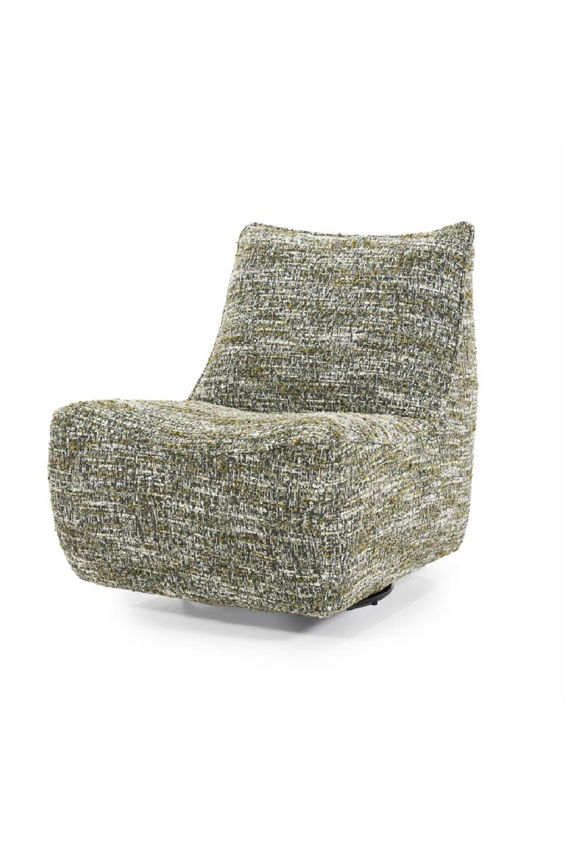 Sillón Giratorio de Tejido Verde Barkley | OROA Home Loys | Oroa.es