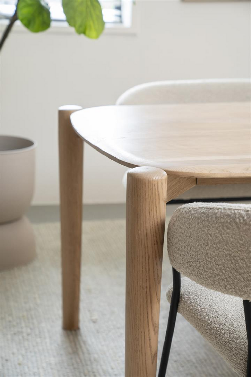 Mesa de Comedor de Madera de Roble 240x100 cm | OROA Home Selbu | Oroa.es