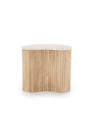 Mesa Auxiliar de Madera de Mango y Mármol | OROA Home Kira