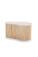 Mesa de Centro de Madera de Mango y Mármol | OROA Home Kira
