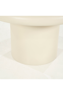 Mesa Auxiliar Redonda Blanca con Pedestal | OROA Home Jade | Oroa.es