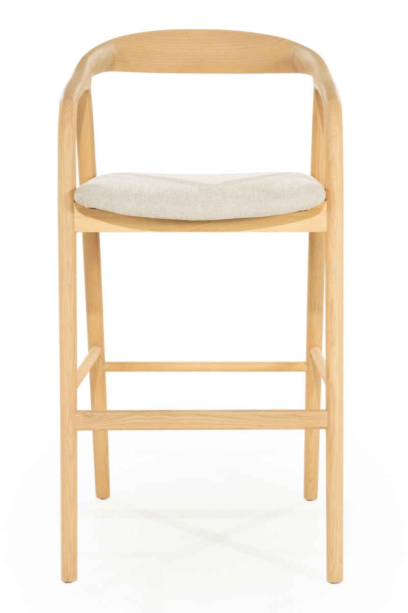 Taburete de Bar de Madera de Fresno Lacado | OROA Home Rayven | Oroa.es