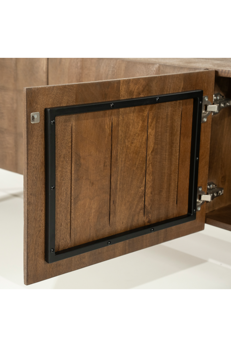 Mueble de TV de Madera de Mango Tallada | OROA Home Felix | Oroa.es