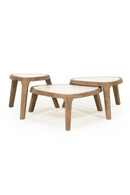 Mesa Auxiliar Triangular de Mármol Blanco | OROA Home Fred