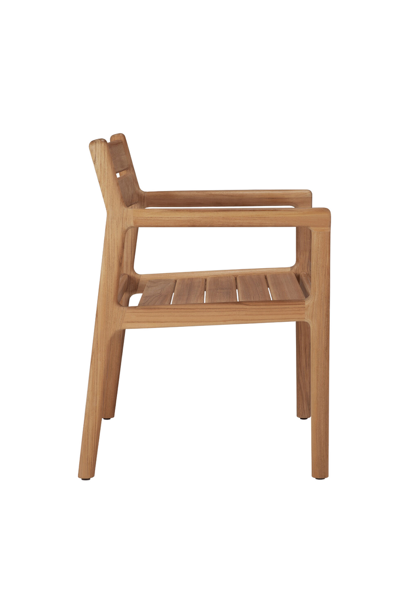 Silla de Comedor de Jardín de Teca con Reposabrazos | Ethnicraft Jack | Oroa.es