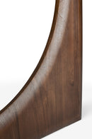 Mesa de Comedor Redonda de Teca Marrón | Ethnicraft Geometric | Oroa.es