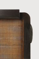 Sillón de Teca Marrón con Cojines | Ethnicraft Panel | Oroa.es