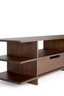 Mueble de TV de Teca Marrón (2 Cajones) | Ethnicraft Kabuki | Oroa.es