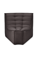 Sofá de Esquina Modular de Tapizado Gris | Ethnicraft N701 | Oroa.es