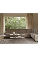 Sofá de Esquina Modular de Tapizado Ecru | Ethnicraft N701 | Oroa.es