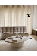 Sofá de Esquina Modular de Tapizado Ecru | Ethnicraft N701 | Oroa.es