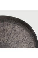 Bandeja de Madera Barnizada Negra Redonda | Ethnicraft Slice XL | Oroa.es