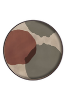 Bandeja de Vidrio Orgánica Redonda | Ethnicraft Overlapping Dots L | Oroa.es