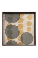 Bandeja de Vidrio Orgánica Cuadrada Cinammon | Ethnicraft Layered Dots L | Oroa.es