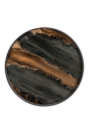 Bandeja de Vidrio Organic Bronce Redonda | Ethnicraft Linear Flow L | Oroa.es