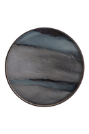 Bandeja de Vidrio Grafito Redonda L | Ethnicraft Linear Flow | Oroa.es