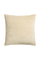 Cojín Cuadrado Arena con Funda y Relleno | Ethnicraft Velvet | Oroa.es