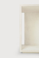 Mesita de Noche de Microcemento Blanco | Ethnicraft Elements | Oroa.es