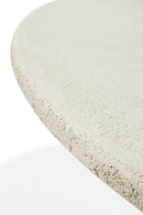 Mesa de Comedor Redonda de Microcement Blanco | Ethnicraft Elements | Oroa.es