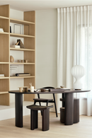 Taburete de Caoba Marrón Oscuro  | Ethnicraft Roller Max | Oroa.es