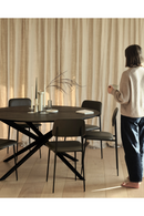 Mesa de Comedor Redonda de Roble Negro | Ethnicraft Mikado | Oroa.es