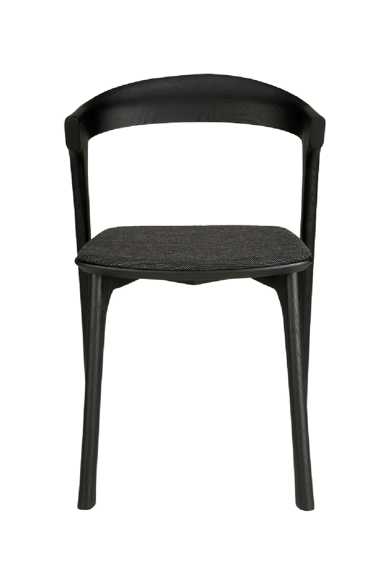 Silla de Comedor con Cojín Negro Suave | Ethnicraft Bok | Oroa.es