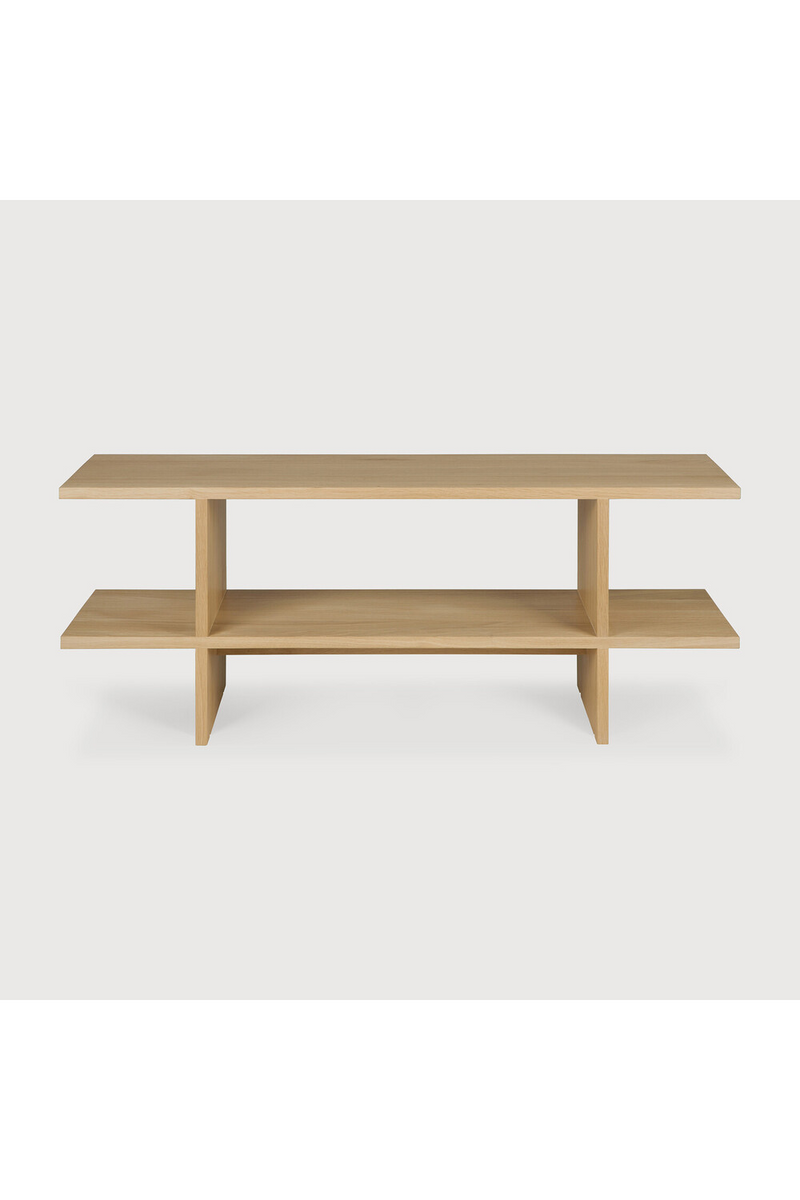 Mesa Auxiliar de Teca Barnizada | Ethnicraft Kabuki | Oroa.es