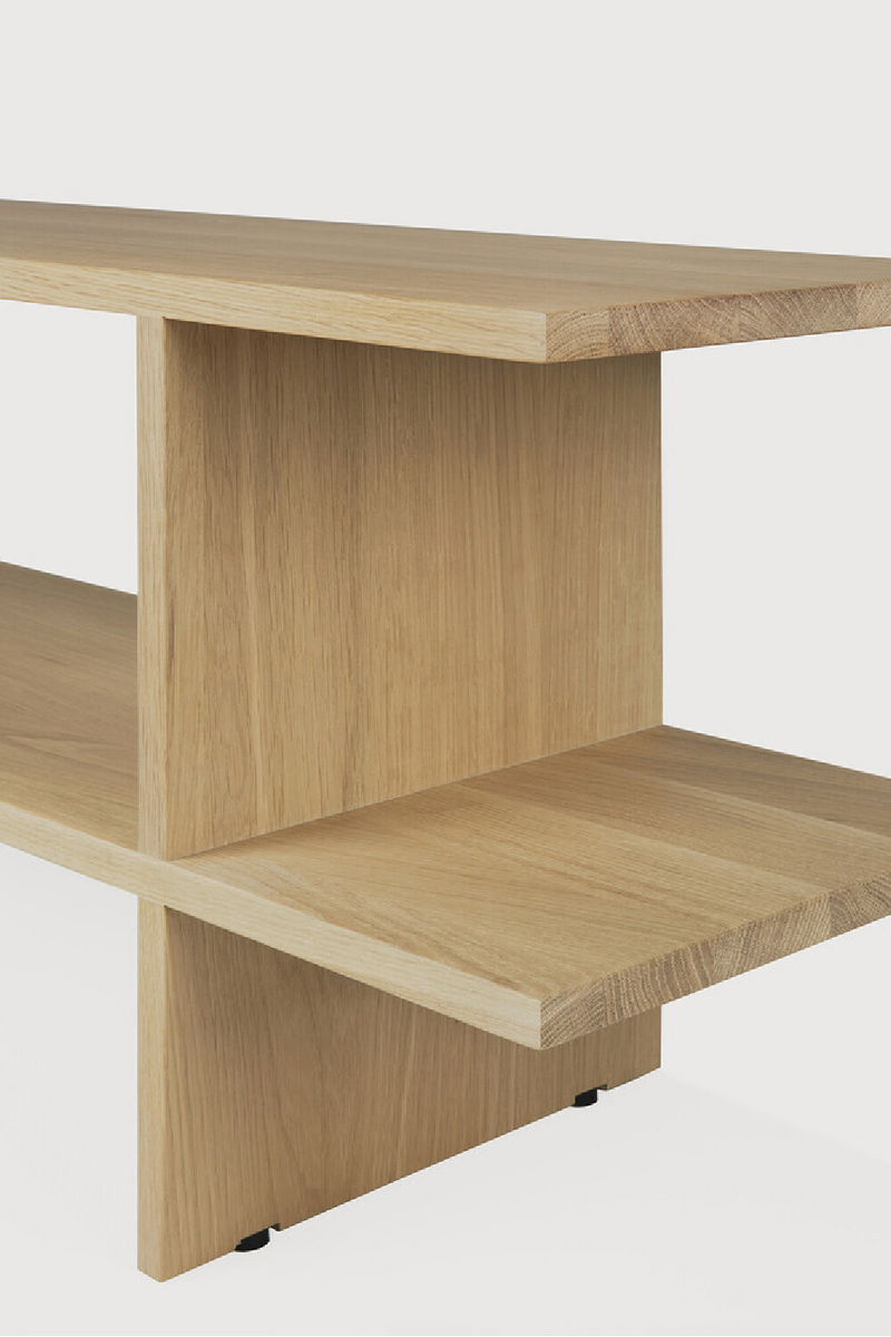 Mesa Auxiliar de Teca Barnizada | Ethnicraft Kabuki | Oroa.es