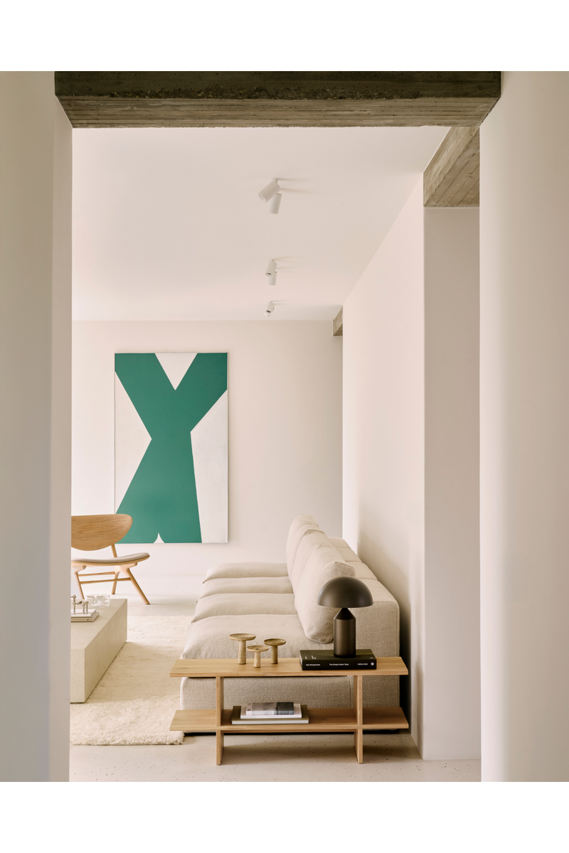 Mesa Auxiliar de Teca Barnizada | Ethnicraft Kabuki | Oroa.es