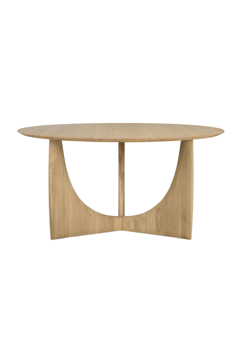 Mesa de Comedor Redonda de Roble | Ethnicraft Geometric | Oroa.es