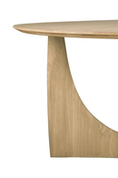 Mesa de Comedor Redonda de Roble | Ethnicraft Geometric | Oroa.es