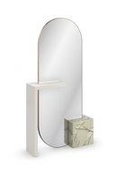 Espejo de pie metalizado en bronce | Caracole Monaco | Oroa.es