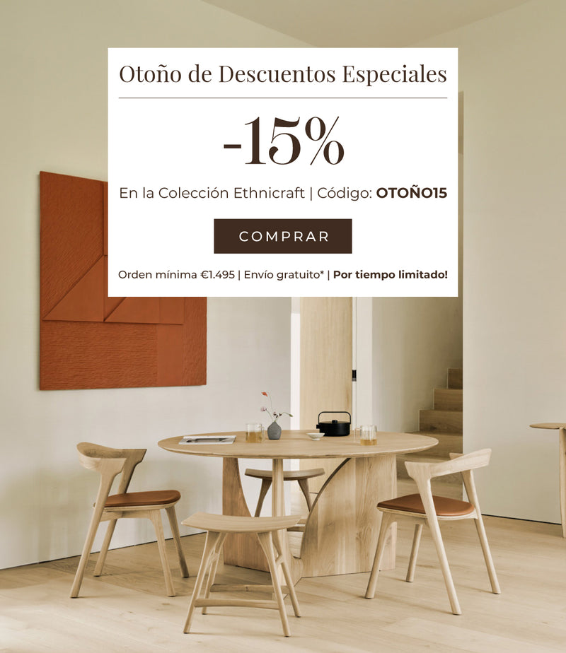 Mesa de Comedor Redonda de Roble | Ethnicraft Geometric