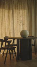 Mesa de Comedor de Caoba Marrón | Ethnicraft Roller Max | Oroa.es