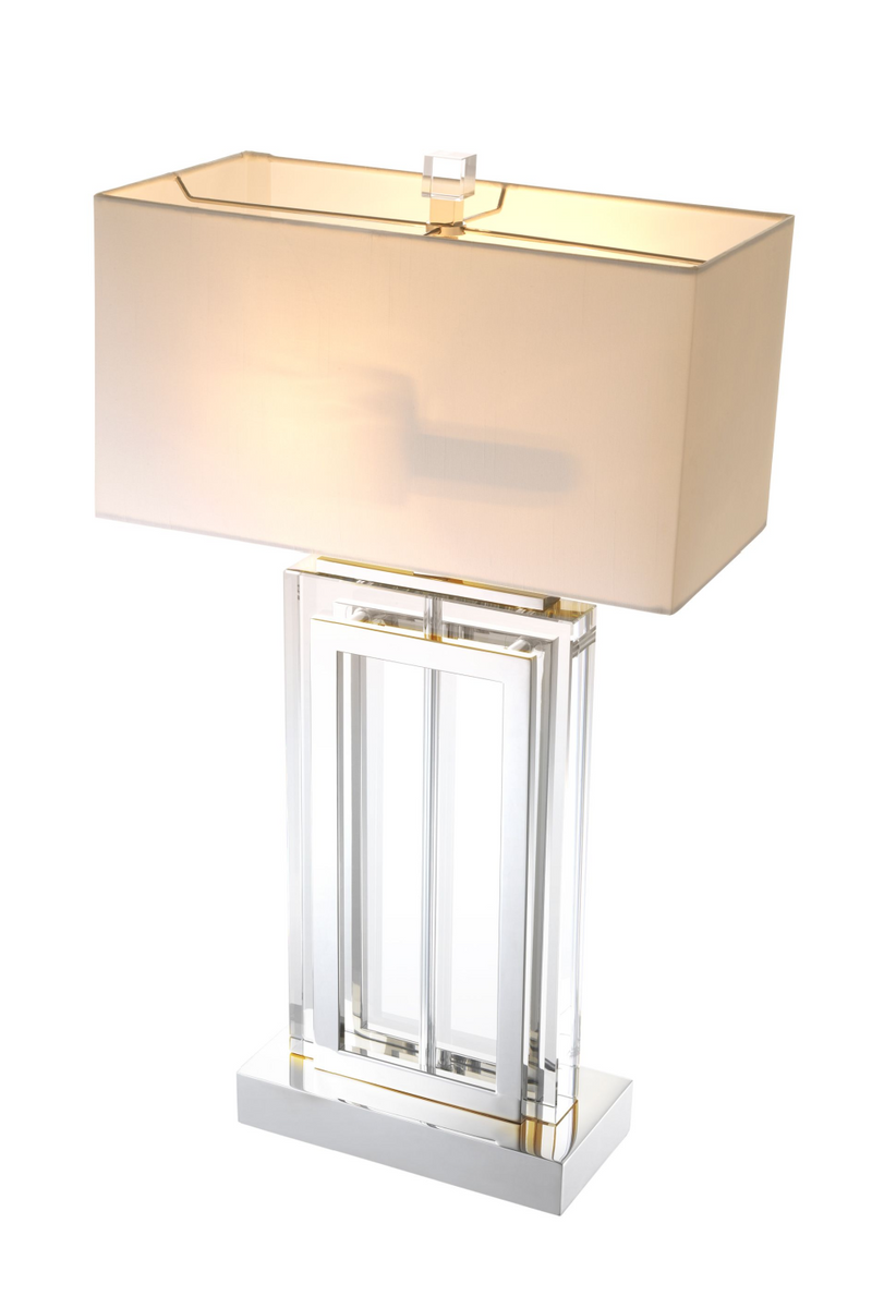 Lámpara de Mesa de Cristal Rectangular | Eichholtz Arlington | OROA.es