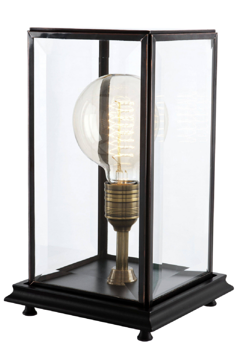 Lámpara de Mesa de Vidrio Biselado | Eichholtz Easton  OROA.es