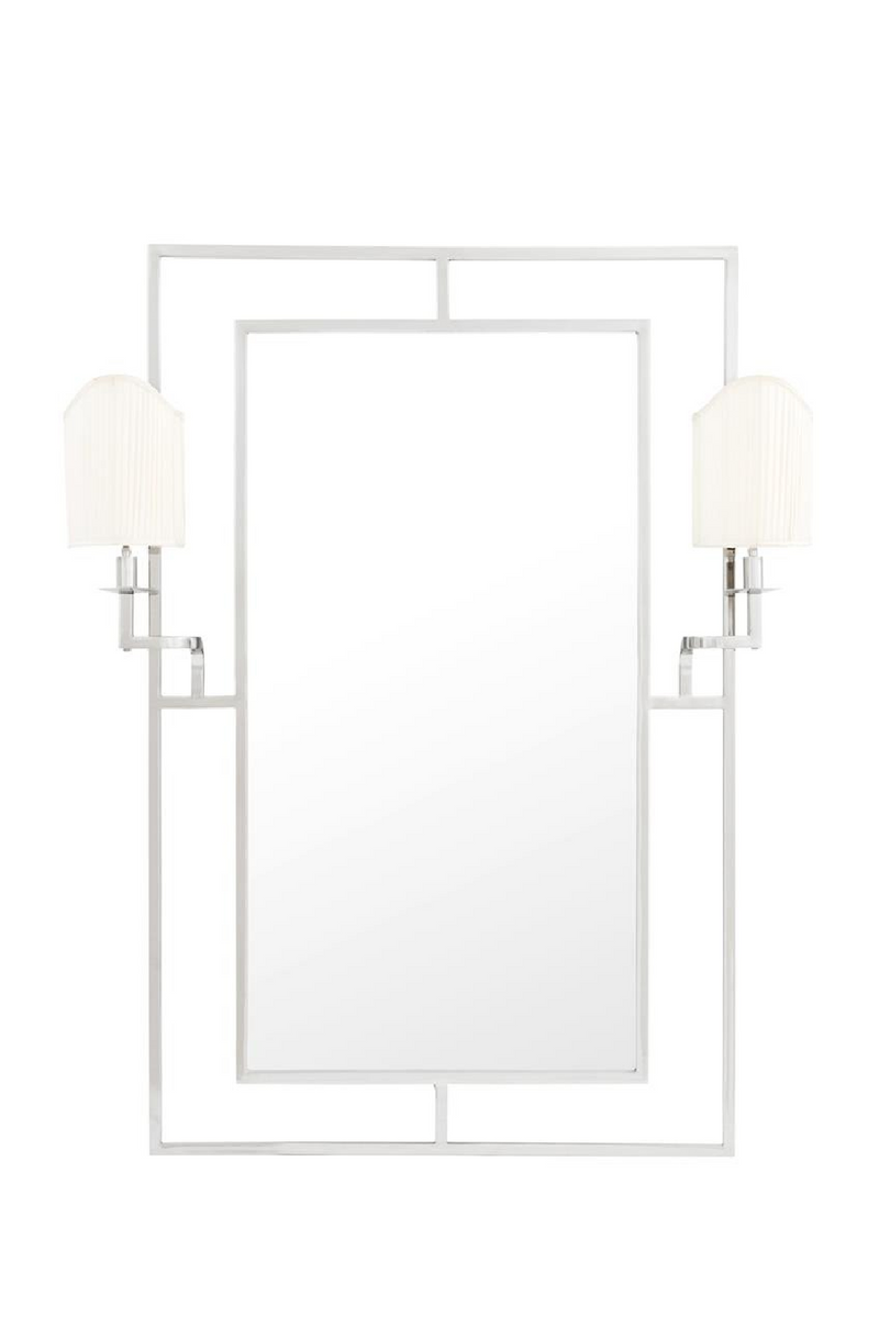 Espejo Plateado con Lámparas | Eichholtz Astaire | Oroa.es