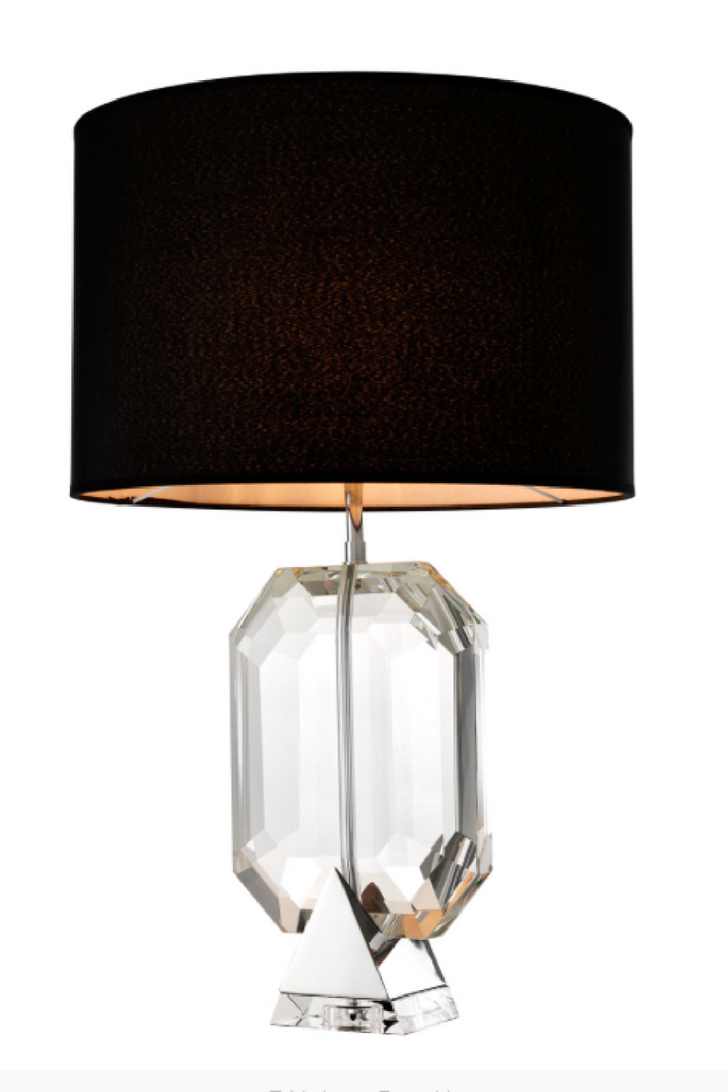 Lámpara de Mesa de Cristal Plateada | Eichholtz Emerald  | Oroa.es