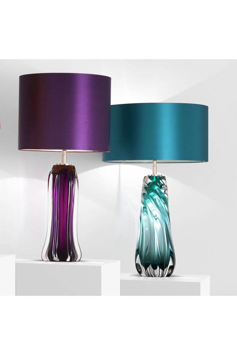 Lámpara de Vidrio Soplado Púrpura | Eichhlotz Castillo | OROA.es