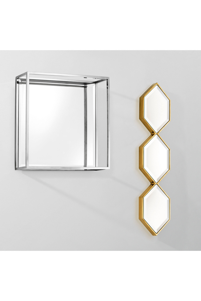 Triple Espejo Hexagonal Dorado | Eichholtz Saronno | OROA.es