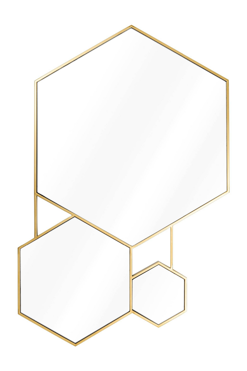 Espejo de Pared Hexágono Dorado | Eichholtz Hexa | Oroa.es