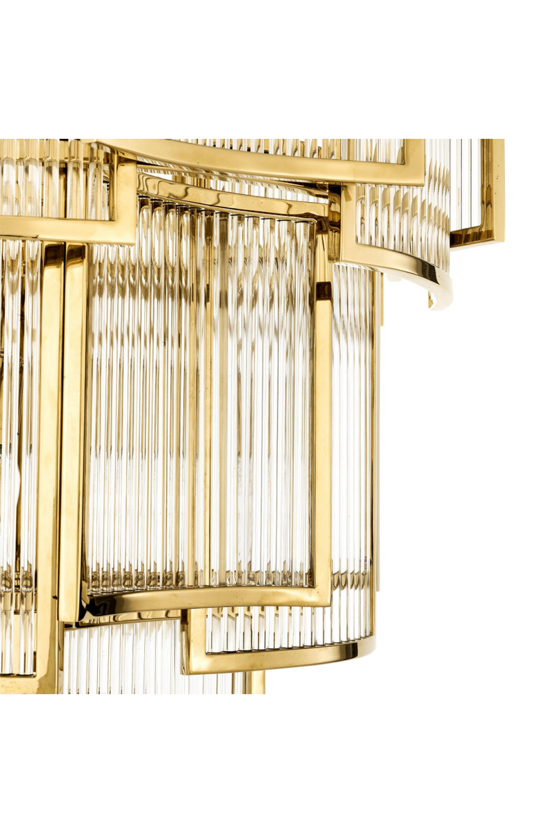 Lámpara de Vidrio Dorada Art Deco | Eichhlotz Jet Set | OROA.es