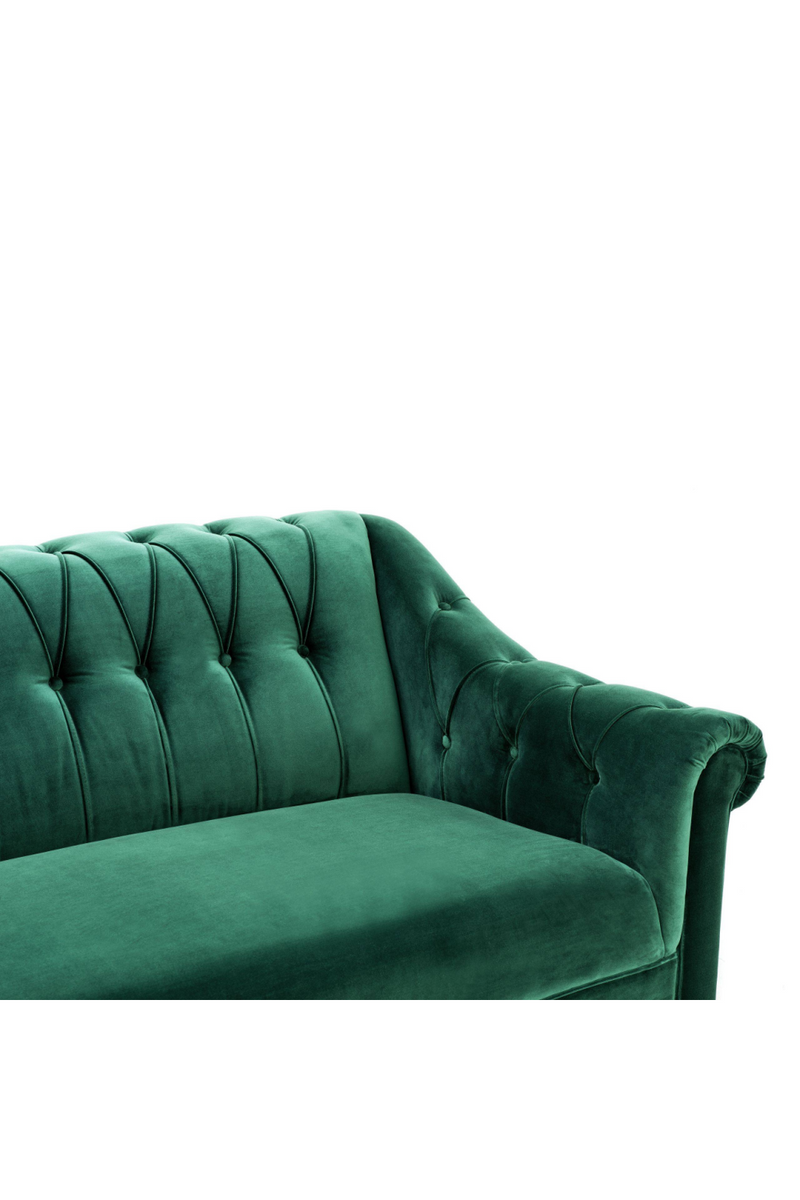 Sofá de Terciopelo Verde | Eichholtz Brian | OROA.es