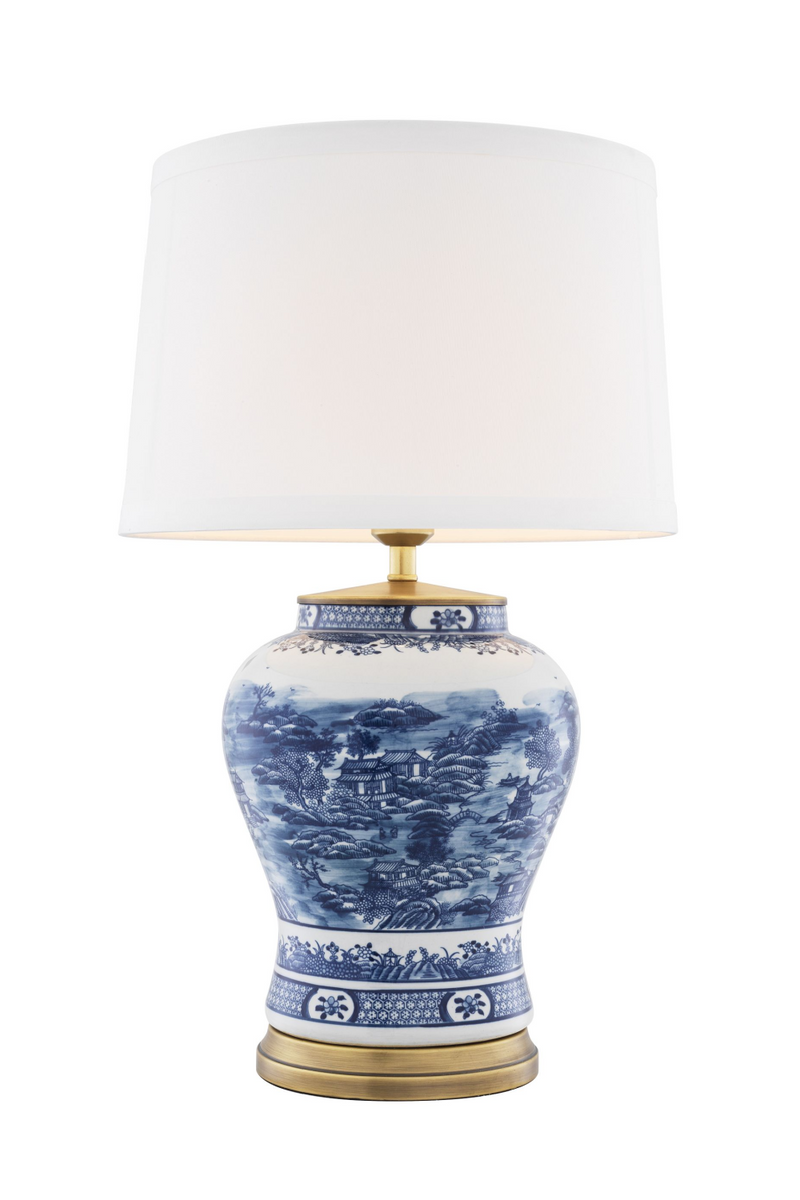 Lámpara de Mesa de Cerámica | Eichholtz Chinese Blue| Oroa.es