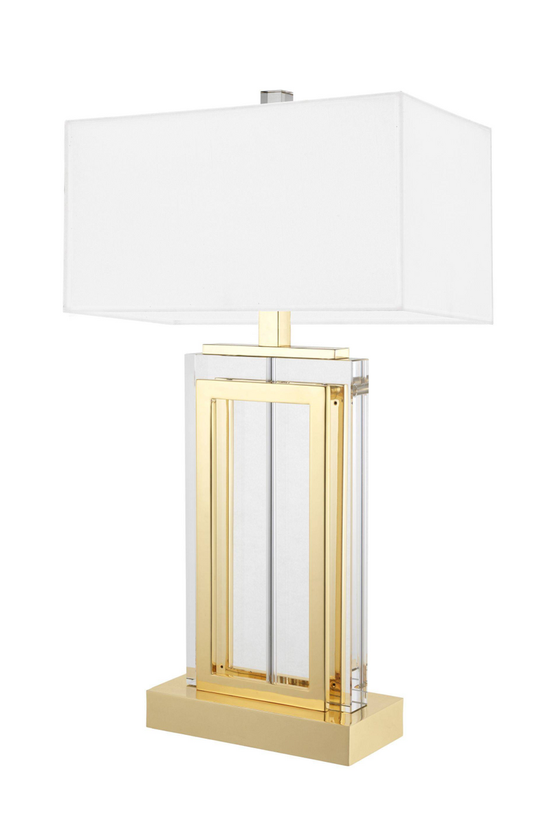 Lámpara de Mesa de Cristal Rectangular | Eichholtz Arlington | Oroa.es